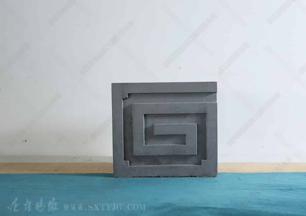 唐语砖雕丨回纹脊头 ty-xt180-4_砖雕_古建砖瓦_青砖_京砖_影壁照壁